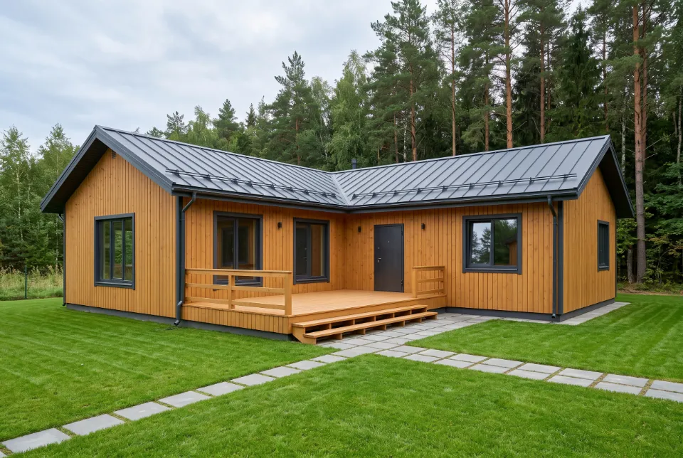Каркасный дом 136 м² под ключ, визуализация